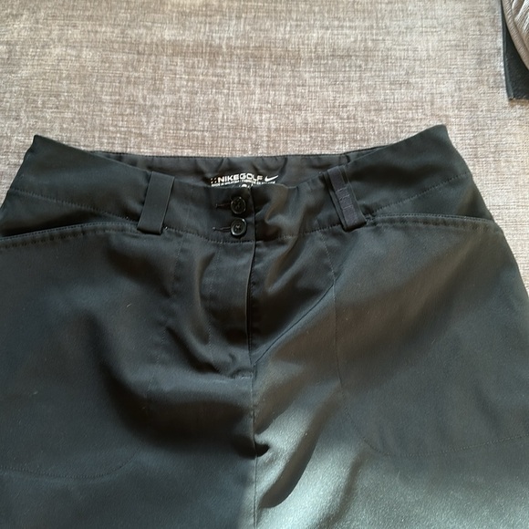 Nike Golf Skirt Skort Womens 6 Black Tour Performance Dri Fit Zip Pockets Lined - Picture 2 of 8